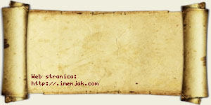 Biljana Bzenić vizit kartica